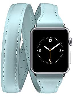 Griffin – Uptown Leather Band Apple Watch (38 mm-seafoam)