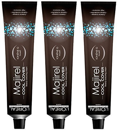 Loreal 3 unidades Loreal majirel Cool Cover 50 ml 8,11 CC Rubio Claro Ceniza oscuro