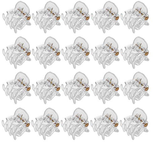 24pcs clip di artiglio capelli presa antiscivolo clip mascella mini capelli artigli pinze morsetti per capelli per donne e ragazze (trasparente)