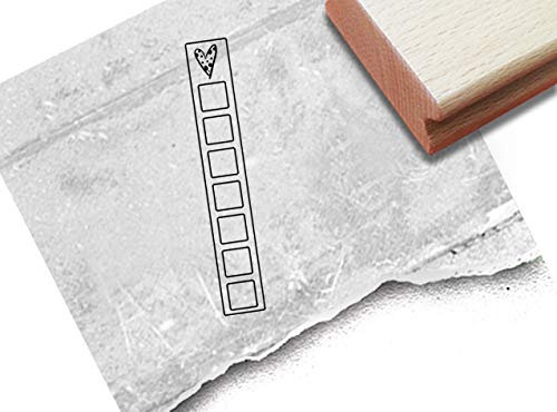 HABIT TRACKER Stempel Herz - stamp - für Kalender BuJo Bullet Journal - Gewohnheitstracker - Herzstempel - zAcheR-fineT