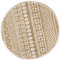 vidaXL Teppich mit Weißem Aufdruck Handgefertigt Kurzflor Wohnzimmerteppich Juteteppich Handwebteppich Läufer Schlafzimmer Flur Geflochtene Jute 90cm