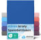 etérea Jersey Spannbettlaken 80x160cm - 80x180cm Blau bis 20 cm Höhe - 100% Baumwolle Spannbetttuch Oekotex - Bed Sheets Leintuch Bettbezug - Kinder Bettlaken 80x160 cm - 80x180 cm - Blue