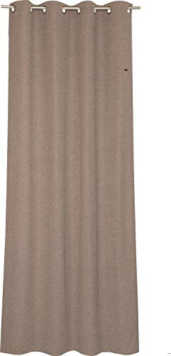 ESPRIT Ösen Vorhang braun Blickdicht • Gardinen Vorhang 2er Set • Ösenschal 140 x 250 cm Harp • 100% Polyester