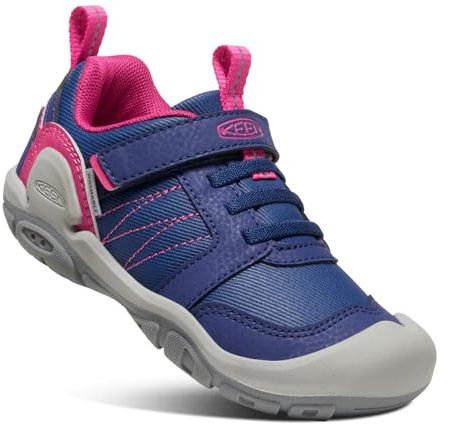 KEEN Unisex Kinder Knotch Peak Sneakers, Blue Depths Pink Peacock, 29 EU