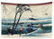 YONGFOTO 100x70cm Ukiyo-e Tapisserie Berg Fuji 36 Ansichten Zimmer Wandbehang Ejiri in der Provinz Suruga Landschaft Wandkunst Japanisch Traditionelle Malerei Toyo-Stil Tapisserien