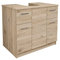 Mama Store Base de Couvre-Colonne avec 2 Portes et 2 tiroirs, chêne Naturel, L. 70 cm x P. 46 cm x H.62 cm