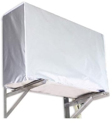 Abdeckung der Außenklimaanlage Mit Gummizug Mit Kordelzug Klimaanlage Abdeckung Außengerät Air Conditioner Cover Anti Staub Anti Schnee Wasserdichte Sunproof (Extra Large)