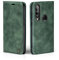 LBH Handyhülle für Huawei P30 Lite in Grün mit Karten- und Geldfach Smartphone Hülle mit Standfunktion Flip Case Schutzhülle Magnetverschluss Vintage