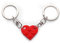 Ensemble Porte-Clés Coeur, Porte Clé Coeur Rouge Petit Porte-Clés Porte Clé Coeur Couple, 2 Pièces Décorations Coeur Assorties