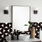 Alwayspon 12PcsX15cm/6inch Vinyl Wall Tile Sticker Transfer, Waterproof Sticky Back Tile Sticker for Kitchen Bathroom Self-adhesive Peel and Stick PVC Stick on Tile, Black and White Boho