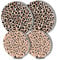 Leopard Runde Metall-Herdabdeckungen, 4-teilig, Herdplatten, Herdabdeckungen, für Elektroherde, Top-Brenner, Gas-Serie, Backofenschutz, Küchenutensilien, Zubehör, moderne Kochplatte, Küchendekoration