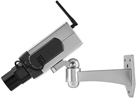 Camera Dummy Cameras Motorised Movement Sensor 18×9×13 Dummy Fake Surveillance Security Camera Auto Movement Dummy Camera for Indoor Outdoor