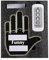 Lumière amusante de doigt de voiture avec télécommande, donnez à l'oiseau, l'amour et la vague aux conducteurs, panneaux de rage routier, lumière LED, accessoires de voiture pour homme et femme