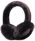 Harssidanzar cache-oreilles en fourrure véritable pour hommes et femmes en peau de mouton, cache-oreilles pliables d'extérieur, HU301EU,Marron