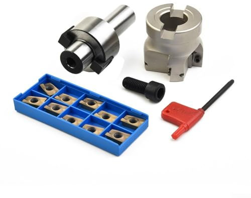 Hartmetall-Einsätze, CNC-Fräser-Einsatz-Kit, Wendeschneidplatten-Kit mit hohem Griff für schweres CNC-Fräsen, Schneiden, perfektes Werkzeug