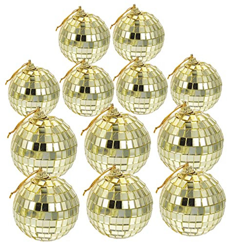 RORPOIR 24st Christbaumschmuck Kugeln Weihnachtskugel Dekoration Kugelornamente Charm-anhänger Mit Discokugel Hängende Discokugel Kleine Discokugel Weihnachten Kugel-anhänger Glas