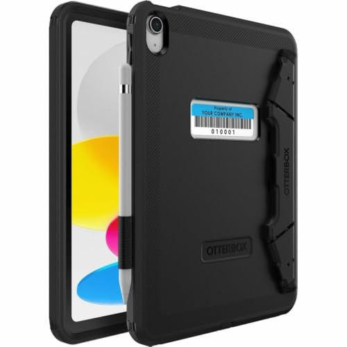 OtterBox Defender for Business W/EDU Ständer für iPad 10. Generation, Schwarz, Keine Displayschutzfolie im Lieferumfang enthalten (Einzeleinheit Wird in Polybeutel geliefert, ideal für