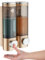 Modunful Shower Dispenser - 2 Chamber No Drill Wall Mounted Dispenser for Shampoo, Conditioner, Body Wash - Gold