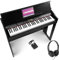 RhapsodyDP61 - Digitales E Piano Keyboard mit 61 Tasten, Kopfhörer und Sustain Pedal, Keyboard mit Anschlagdynamik, Möbel-Keyboard Ständer, 300 Sounds, 80 Demos, Effekte Akkorde, USB Midi - Set