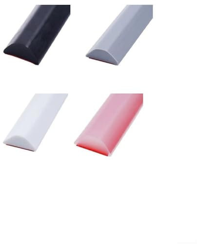 Bande d'étanchéité étanche pour receveur de douche, 100 cm, matériau en silicone souple (blanc)