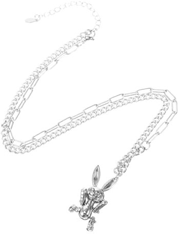 DEARMAMY Elegant Jewelry Bunny Necklace Pendant Small Vintage Rabbit Necklace for Women Girls Easter