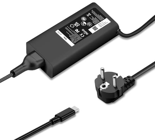 Chargeur USB C 65W Portable Ordinateur Alimentation pour Dell Latitude 5320 5330 5340 5420 5430 5440 5530 5540,XPS 13 9350 9360 93100 Chromebook 3100 3380 5190 Cordon Chargeur Type C