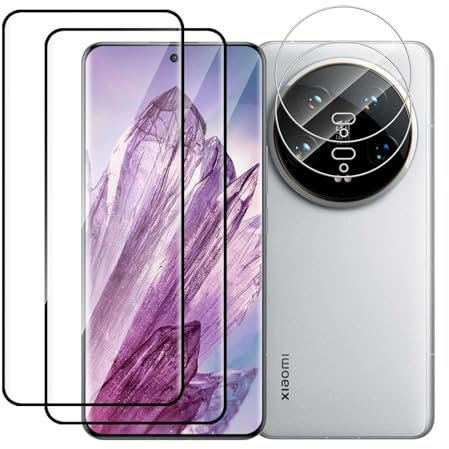 VSEER 2+2 Stück Schutzfolie für Panzerglas für Xiaomi 14 Ultra 5G, Keine Luftblasen Passt Perfekt Kameraschutz für Xiaomi 14 Ultra, 3D-Volle Bedeckung Premium Qualität 14 Ultra 5G Schutzglas