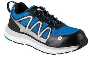 Bullstar Sicherheitsschuh SPRINTX S1P (Farbe kornblau/schwarz, Größe 40, Weite 12, Unisex, mit Fiberglas-Zehenschutzkappe, rutschhemmend, besonders leicht, Arbeitsschuhe, Schutzschuhe) 2663-0-1801-40