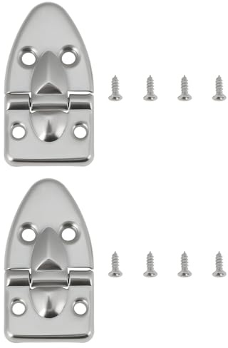 Be In Your Mind 2 Pcs Box Cabinet Silver 90° Flip Hinge Suitable for Guitar Cases Piano Cabinet