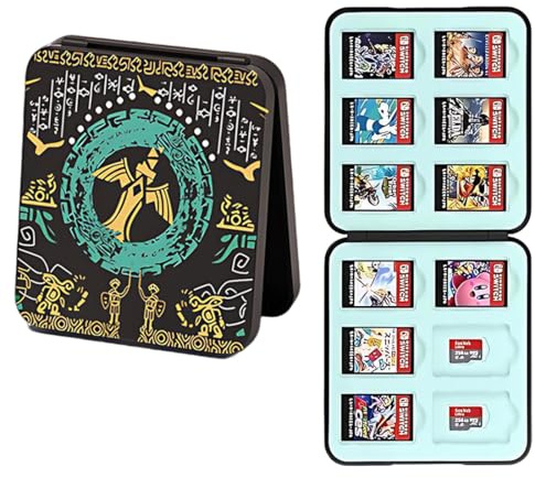 Games Card Aufbewahrungsbox für Switch,Aufbewahrungsbox für Spiele Kompatibel mit Switch Game Card,Game Case für Switch mit 12 Spielkartenfächer, Hartschalen-Weichgummi