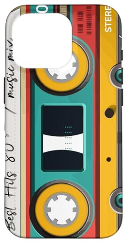 Kassette Audio Musik Retro Jahr 1980-80s Mix Best of Hülle für iPhone 16 Pro