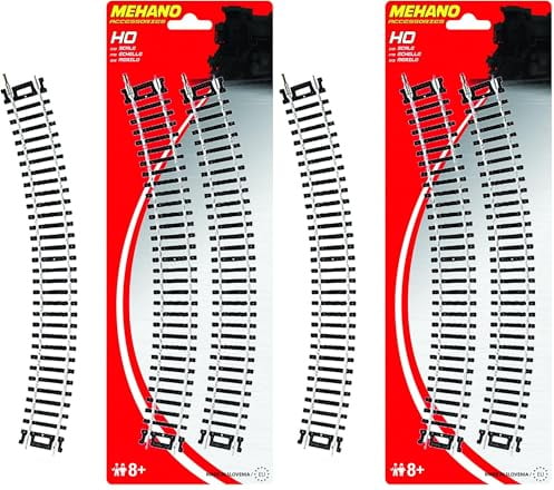 Mehano F210 Set de Rails Courbés (Lot de 2)