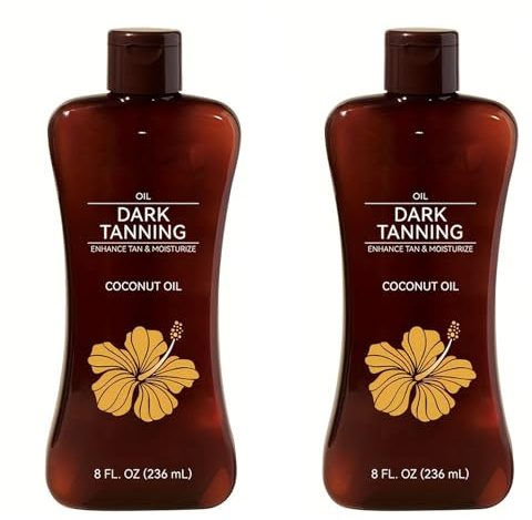 Hawaiian Professional Bräunungsöl 2er-Set – schnelltrocknend, langanhaltender Glanz, wasserfest, mit Kokosöl & Aloe Vera, ideal für Strand, Sonne, Gesicht & Körper