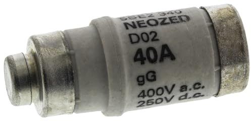 Siemens 5SE2340 NEOZED-FUSE LINK 400V GL/GG,GR.D02, 40A, COLLAPSIBLE BOX, White