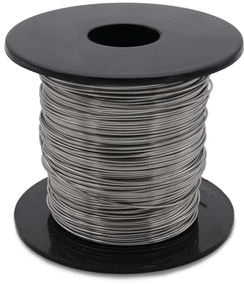 Stainless Steel Lock Wire 0.8mm 500g Reel – Approx. 127m Safety Locking Wire for Motorcycle Grips, Bolts & Fasteners