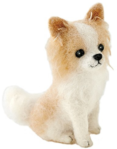 Hamanaka made of felt wool kit fluffy wool, felt dog Chihuahua (long coat) H441-422 Designed by Susa SunaTomoko