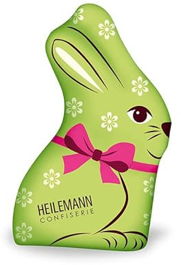 Heilemann Confiserie Osterhase Schokolade, stannioliert, 22 g (bunt, Edelvollmilch, 3-fach sortiert)