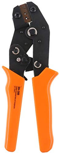 Hilitchi Dupont Professionelle Crimpzange, 2,54 mm, 3,96 mm, 28–18 AWG, 0,1–1,0 mm², für Dupont-Klemmen mit Drahtelektroden-Schneidform, isolierte Terminal-Crimpzange, Abisolierzange, Schneidwerkzeug