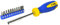 S&R Set Cacciavite Magnetico. Giravite Portainserti e11 punte (Piatte - a Croce - Torx)