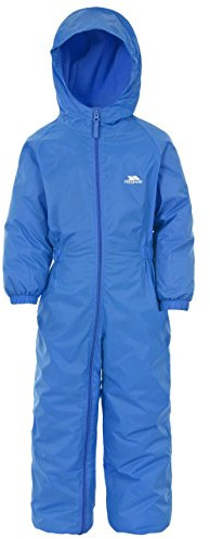 Trespass Baby Unisex Dripdrop Padded Waterproof Rain Suit (12/18 Months) (Cobalt)