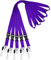 Wisdompro 5 Cordons Tour de Cou Clé/Badge/Carte d'identité, Détachable, avec Boucle de Sécurité et Clip, pour Téléphone Portable, USB, Clef, Porte-badge - Violet