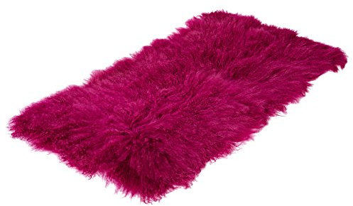 Reissner Lammfelle Tibet Lammfell Auflage TP1 60x120cm Farbe pink/lila JAY16 TP1