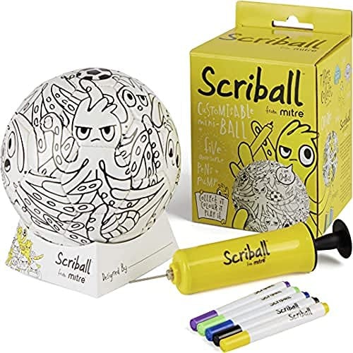 Mitre Kinder Scriball Ooodles | Individualisierbarer Mini-Fußball | Ideales Geschenk für Jede Gelegenheit, Oobil, Einheitsgröße