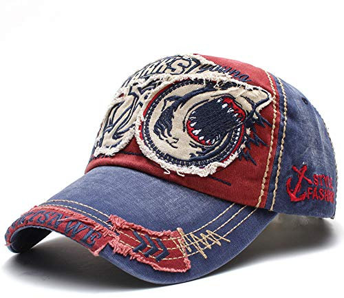 Tioamy Baseball Kappe Basecap Unisex einstellbare Retro Baseball Hut Freizeit Cap modischste Cotton Cap Schreiben Outdoor Hut für Männer und Frauen