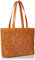 Mauzari Damen-Handtasche, Leder, groß, Honig, Large