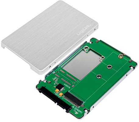LogiLink AD0022 - Externes 2.5 SSD Gehäuse aus Aluminium für 4x microSD Karten - ohne Treiberinstallation Windows / Mac OS / Linux - MEGA KOMAPKT !!