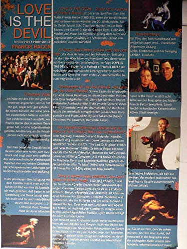 Love Is The Devil - Daniel Craig, Tilda Swinton - Filmposter A3 29x42cm gefaltet