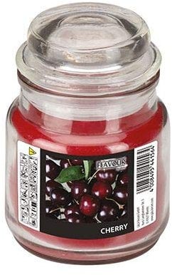 Gala Flavour by GALA Bonbonglas mit Wachsfüllung Ø 63 mm, 85 mm bordeaux - Cherry 96936 Duftkerzen mit Deckel Design-Kerzen, 6 Stück