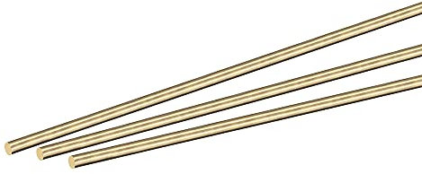 sourcing map 4 Stücke Messingstange massiv Rundstabstange Drehbank Lager für DIY Craft 2mm Durchmesser 150mm Länge