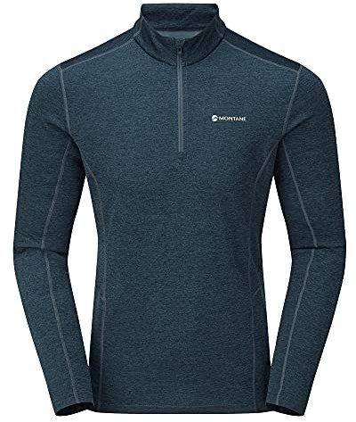 Montane Mens Dart Long Sleeve Zip Neck Orion Blue S
